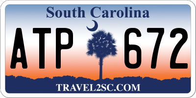 SC license plate ATP672