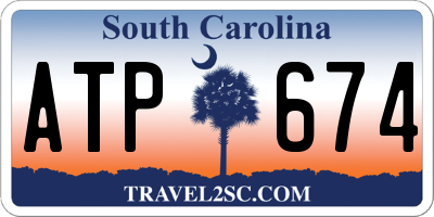 SC license plate ATP674