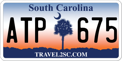 SC license plate ATP675