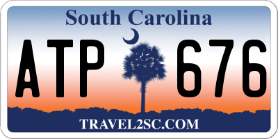 SC license plate ATP676