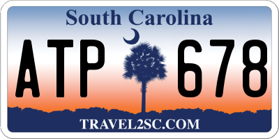 SC license plate ATP678