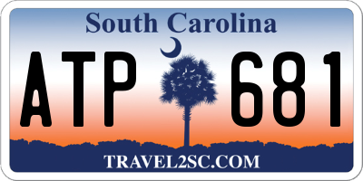 SC license plate ATP681