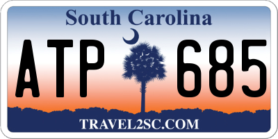 SC license plate ATP685