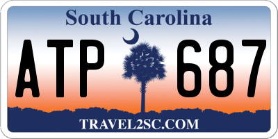 SC license plate ATP687