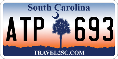 SC license plate ATP693