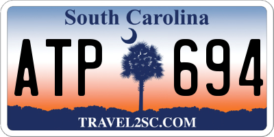SC license plate ATP694
