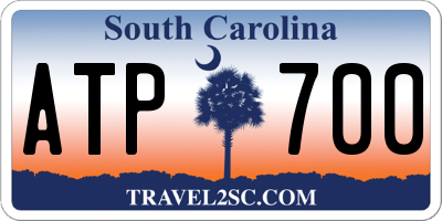 SC license plate ATP700
