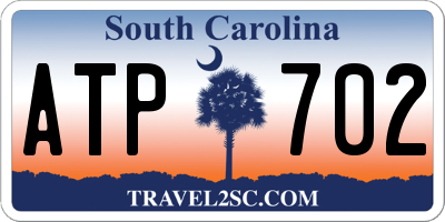 SC license plate ATP702