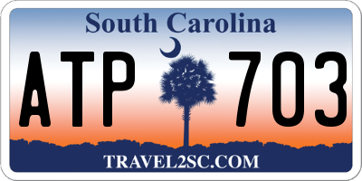SC license plate ATP703