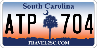 SC license plate ATP704