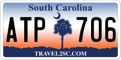 SC license plate ATP706
