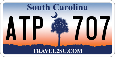 SC license plate ATP707