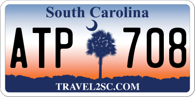 SC license plate ATP708