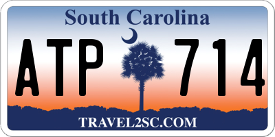 SC license plate ATP714