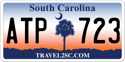 SC license plate ATP723