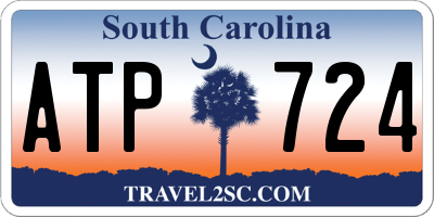 SC license plate ATP724