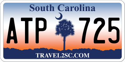 SC license plate ATP725