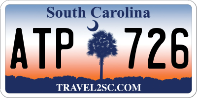 SC license plate ATP726