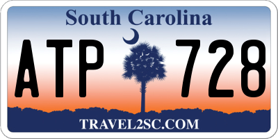 SC license plate ATP728