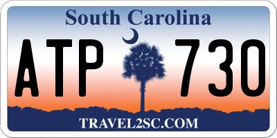 SC license plate ATP730