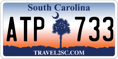 SC license plate ATP733
