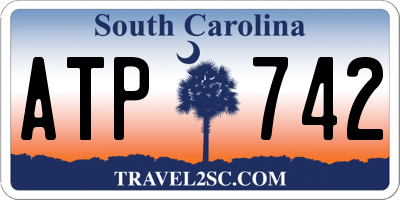 SC license plate ATP742
