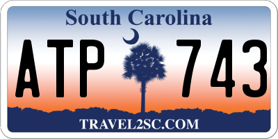 SC license plate ATP743