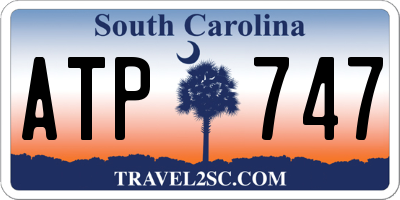 SC license plate ATP747