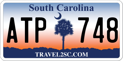 SC license plate ATP748