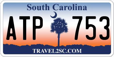 SC license plate ATP753