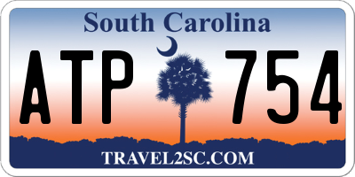 SC license plate ATP754