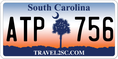 SC license plate ATP756