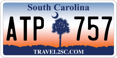 SC license plate ATP757