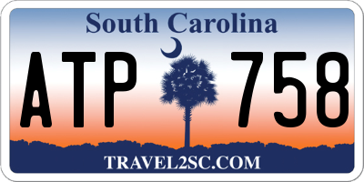 SC license plate ATP758