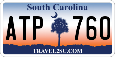 SC license plate ATP760