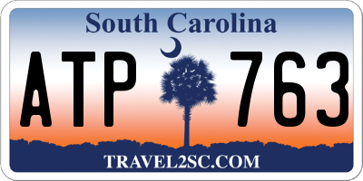 SC license plate ATP763