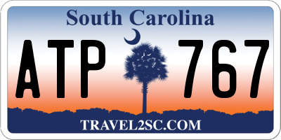 SC license plate ATP767