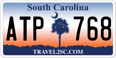 SC license plate ATP768