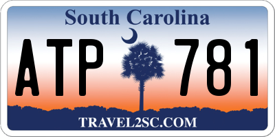 SC license plate ATP781