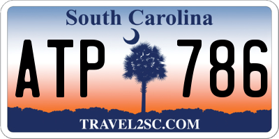 SC license plate ATP786