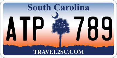 SC license plate ATP789