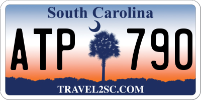 SC license plate ATP790