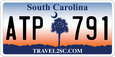 SC license plate ATP791