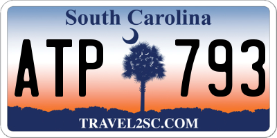 SC license plate ATP793