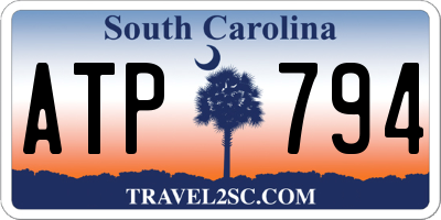SC license plate ATP794