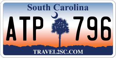 SC license plate ATP796
