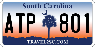 SC license plate ATP801