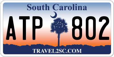 SC license plate ATP802