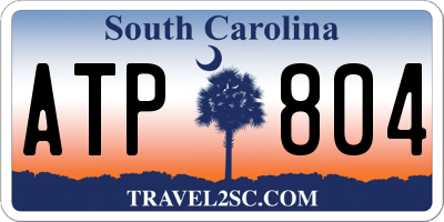 SC license plate ATP804