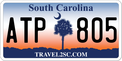 SC license plate ATP805